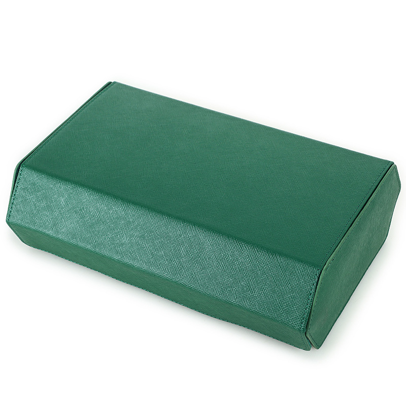 Luxury Leather 6-Slot Watch Box Removable Suede Holder Dustproof Custom Logo