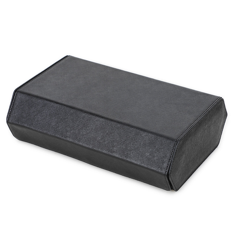Portable Handmade Leather Watch Roll Travel Box 8 Slots Removable Suede Holder Dustproof Custom Logo
