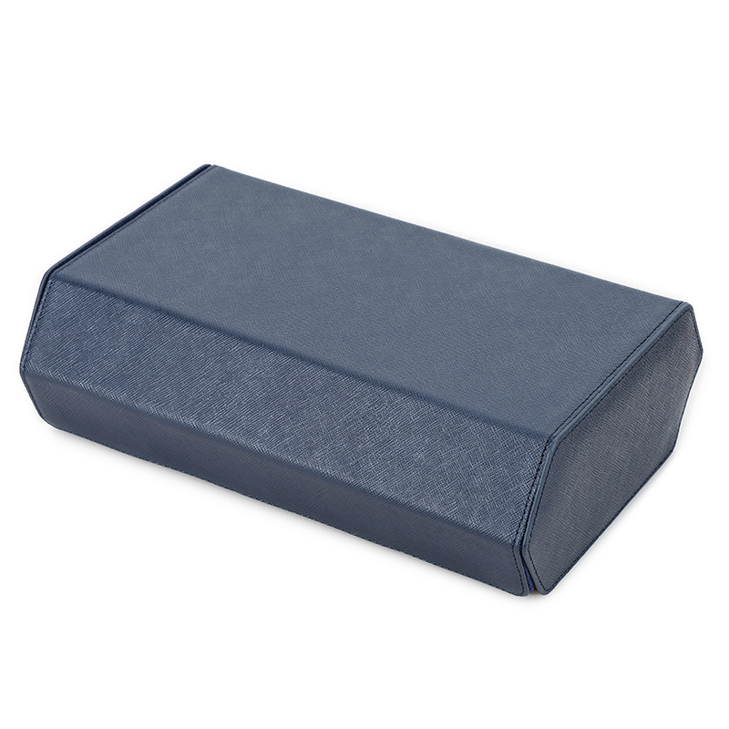Portable Handmade Leather Watch Roll Travel Box 8 Slots Removable Suede Holder Dustproof Custom Logo