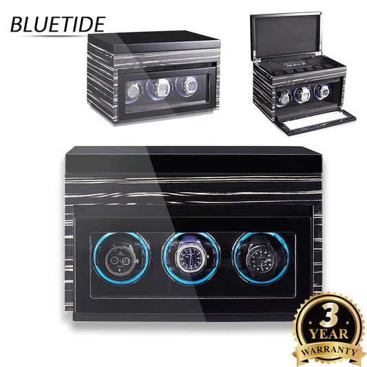 Factory Wholesale Watch Winder Box Protective Watch Holder Touch Control Colorful Light Automatic Winding Shock Resistant Dustproof