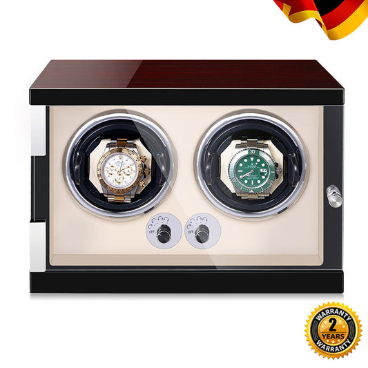 2-Slot Watch Winder Box Automatic Watch Storage Mabuchi Motor Shakes Watches Automatically Winding for Watches