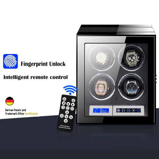 Smart 4 Slots Automatic Winding Watch Winder OEM Square Display Box Touch Control Eco-friendly