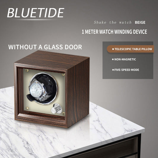 High Quality Walnut Woodgrain Automatic 1-Slot Watch Winder Box Quality Watch Display & Storage Case Product