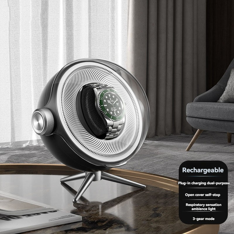 Unique Design 1 Slot Elegant Luxury Watch Winder OEM ODM Watch Box Rotating Watch Box